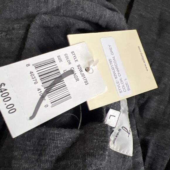 Milly gray wool cap sleeve fit & flare Shirt dress Womens Size Large NWT - Picture 4 of 4